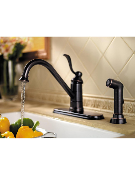 Grifo de Cocina Pfister LG34-P0 Bronce Toscano Alto Arco