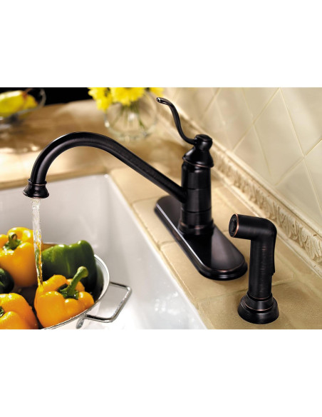 Grifo de Cocina Pfister LG34-P0 Bronce Toscano Alto Arco