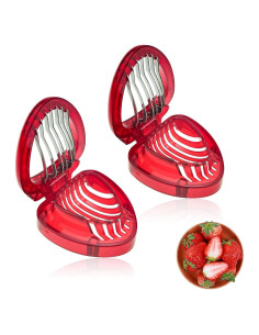 Cortadores de Frutas DonLeeving - Acero Inoxidable, 2 Piezas