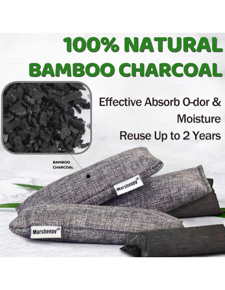 Bolsas Desodorantes de Carbón Marsheepy 12 Unidades 55g
