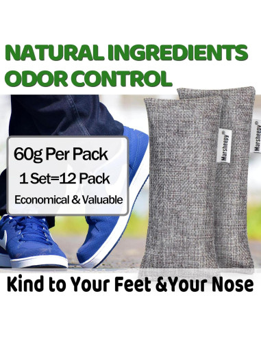 Bolsas Desodorantes de Carbón Marsheepy 12 Unidades 55g