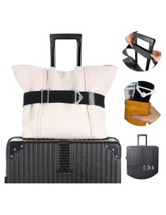 Cinturón de Viaje SOWPOPY Negro Ajustable 2 en 1