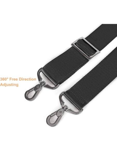 Correa de Hombro Ajustable MOSISO 142 cm Negra Antideslizante