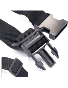 Correas de Equipaje Ajustables Ajmyonsp 2Pcs Negro 63,5 cm 2