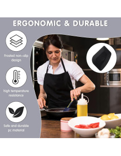 3 Raspadores de Sartén Aster de Plástico Antiadherente 2