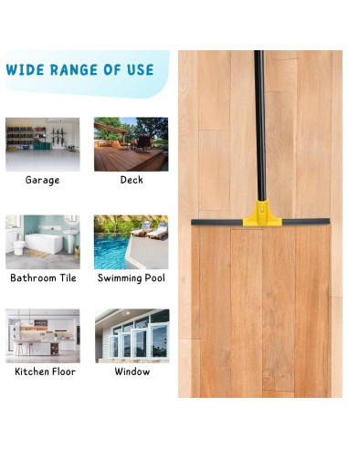 Escobilla de goma KeFanta 45.72 cm con mango ajustable 158.75 cm