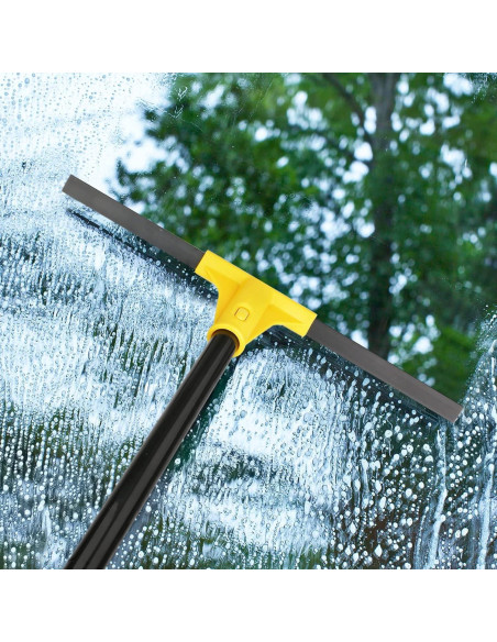 Escobilla de goma KeFanta 45.72 cm con mango ajustable 158.75 cm