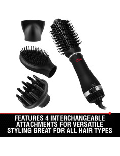 Cepillo Secador CHI Volumizer 4-en-1 Negro, 4 Accesorios 2