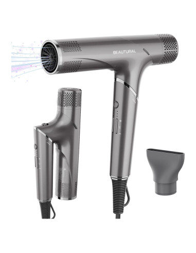 Secador de Pelo Plegable BEAUTURAL 1600W Iónico 3 Temperaturas