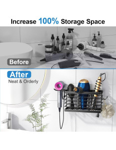 Organizador de Herramientas para Cabello Sevenblue Negro 3 en 1 2