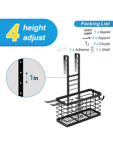 Organizador de Herramientas para Cabello Sevenblue Negro 3 en 1