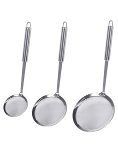 Cuchara de Malla Fina Newness Acero Inoxidable 304 Paquete de 3