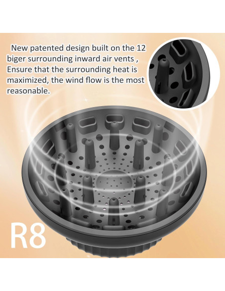 Difusor Universal para Secador de Pelo LIGOLIG Negro