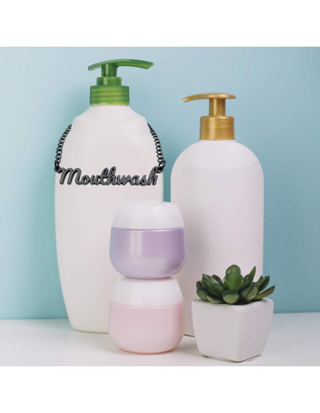 Etiqueta dispensador enjuague bucal KreaSHen negra 1 pc