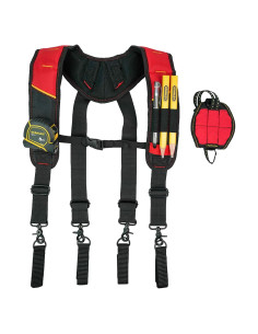 Cinturón de Herramientas KUNN con Tirantes y Pulsera Magnética