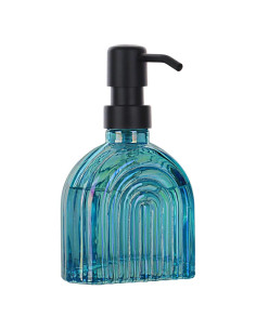 Dispensador de Jabón de Vidrio OCTMUSTARD 266 ml Azul Bebé