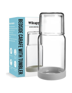 Juego de Jarra y Vaso de Noche Wikapy 532 ml con Posavasos