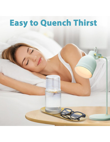 Juego de Jarra y Vaso de Noche Wikapy 532 ml con Posavasos