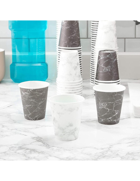 Vasos de Papel Desechables Juvale 600-Pack 3 oz Mármol