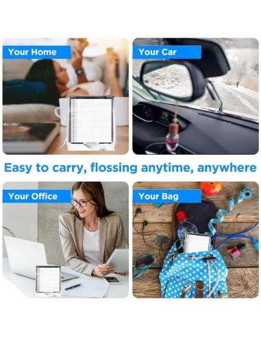 Dispensador de Hilo Dental Esimple con 88 Palillos Inodoros