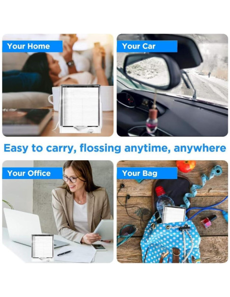 Dispensador de Hilo Dental Esimple con 88 Palillos Inodoros