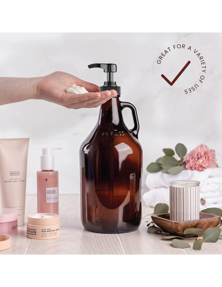 Dispensador de bomba de galón Kitchentoolz 6 unidades negro