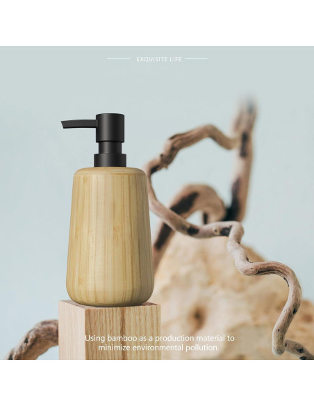 Juego de Accesorios de Baño Bambú Asashizen 4 Piezas