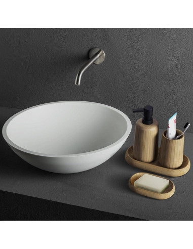 Juego de Accesorios de Baño Bambú Asashizen 4 Piezas