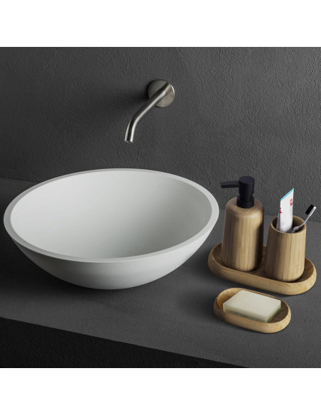 Juego de Accesorios de Baño Bambú Asashizen 4 Piezas