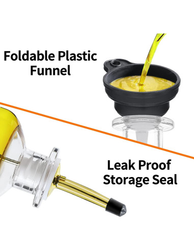 Juego de 6 dispensadores de vidrio INFTYLE 354 ml