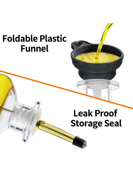 Juego de 6 dispensadores de vidrio INFTYLE 354 ml