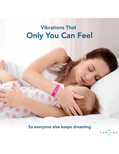 Reloj Vibrante Recordatorio Tabtime Negro Pequeño 10 Alarmas 2