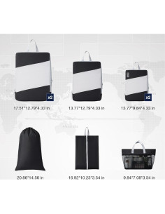 Cubos de Empaque DIMJ 8 Piezas Compresión Gran Capacidad 2