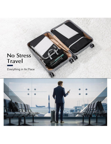 Cubos de Empaque DIMJ 8 Piezas Compresión Gran Capacidad