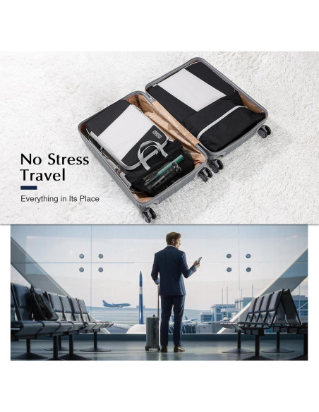 Cubos de Empaque DIMJ 8 Piezas Compresión Gran Capacidad