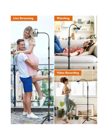 Trípode para Teléfono Victiv P18 RG 85" Ajustable Negro