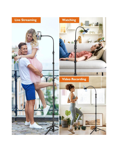 Trípode para Teléfono Victiv P18 RG 85" Ajustable Negro