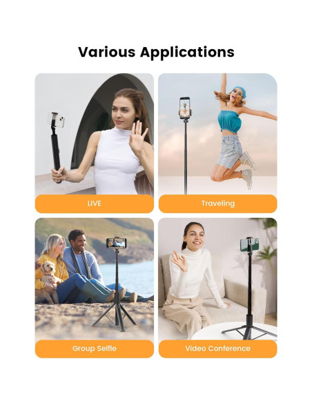 Trípode para Teléfono NT79 180 cm con Control Remoto