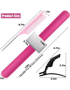 Pulsera Magnética Rabetly para Estilistas con Peine y Clips 2