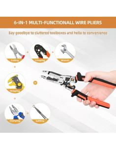 Herramienta Multifuncional Pelacables Crimpadora Nuaoi WS-9 2