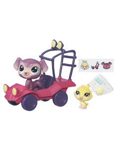 Littlest Pet Shop Labrador y Patito en Carrito - Hasbro
