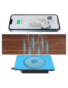 Cargador Inalámbrico Invisible Bajo Escritorio WLICNE 10W