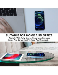 Cargador Inalámbrico Invisible Bajo Escritorio WLICNE 10W 2