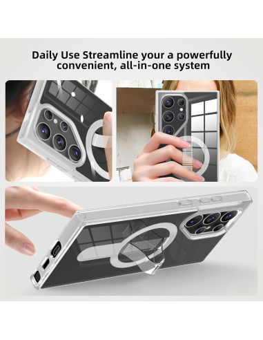 Funda Magnética AUROX para Samsung Galaxy S25 Transparente