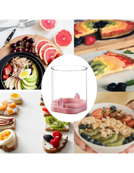 Cortador de Frutas Vyooxcy Rosa, Multiusos, Apto Lavavajillas