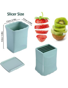 Cortador de Fresas Iosjeude Acero Inoxidable 5,18 cm 2