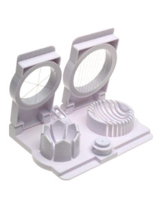 Cortador de Huevos Norpro 4 en 1, 10 Rebanadas, Decoración