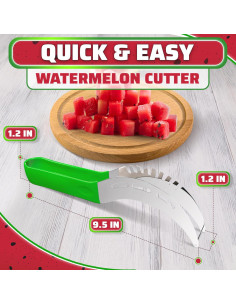 Cortadora de Sandía BURIUS Acero Inoxidable Mango Ergonómico 2