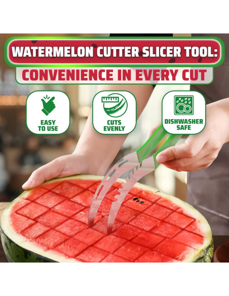 Cortadora de Sandía BURIUS Acero Inoxidable Mango Ergonómico