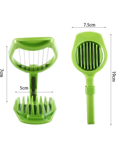 Cortador de Huevos y Frutas Kopida, Manual, Duradero